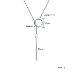 Collar Dije Elegante En Plata