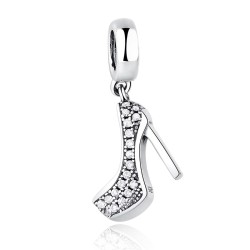 Dije Stiletto En Plata Y Zirconias