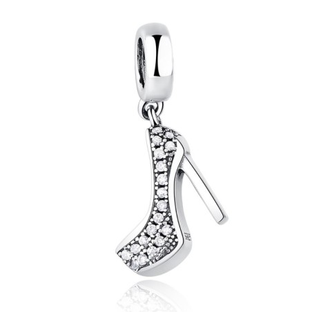 Dije Stiletto En Plata Y Zirconias