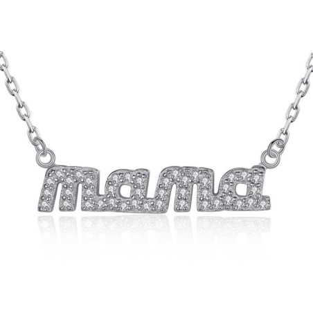 Collar mamá día de las madres en plata