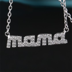 Collar mamá día de las madres en plata