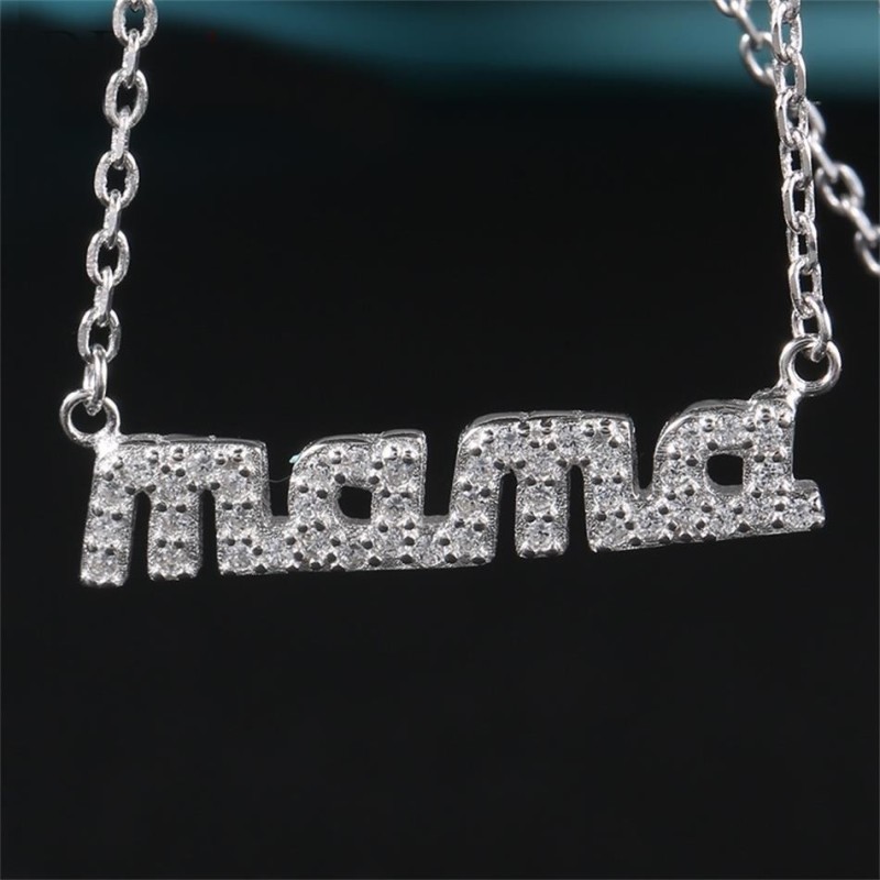Collar mamá día de las madres en plata