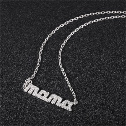 Collar mamá día de las madres en plata