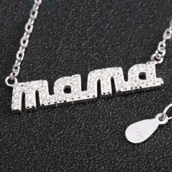 Collar mamá día de las madres en plata