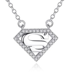 Collar super mamá en plata