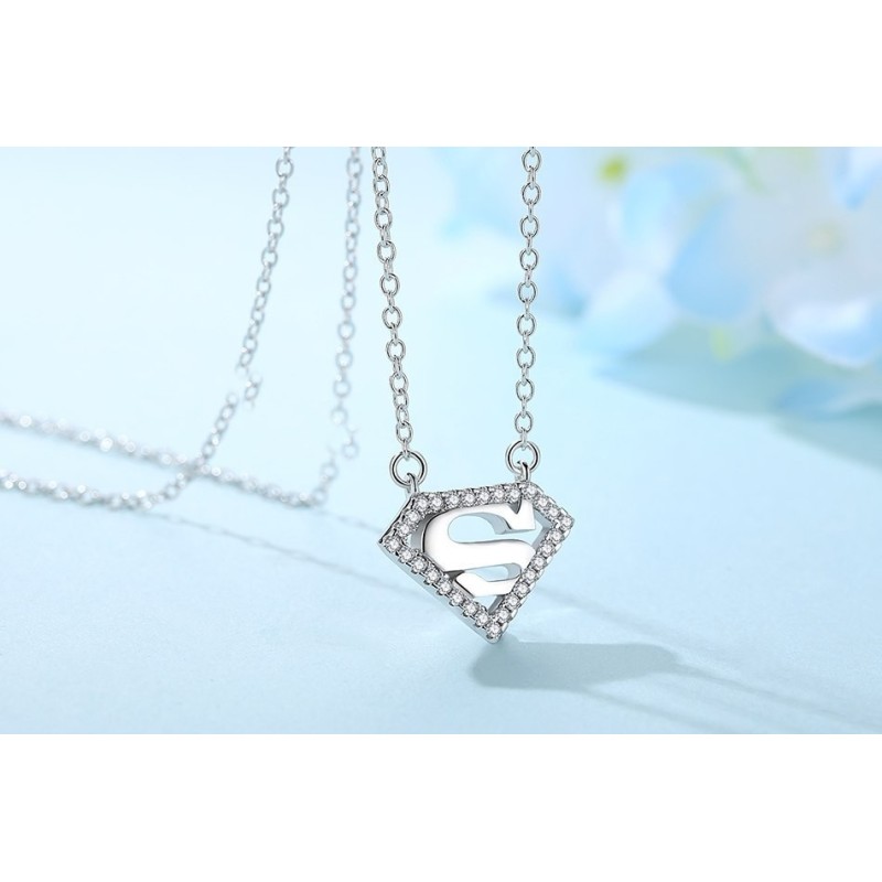 Collar super mamá en plata