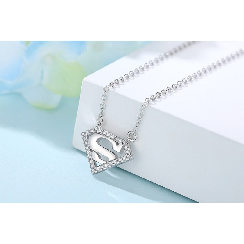 Collar super mamá en plata