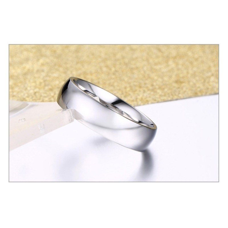 Argollas De Matrimonio Plateadas en acero inoxidable