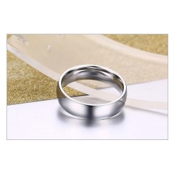 Argollas De Matrimonio Plateadas en acero inoxidable