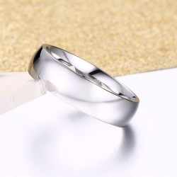 Argollas de matrimonio plateadas en acero inoxidable