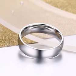 Argollas de matrimonio plateadas en acero inoxidable