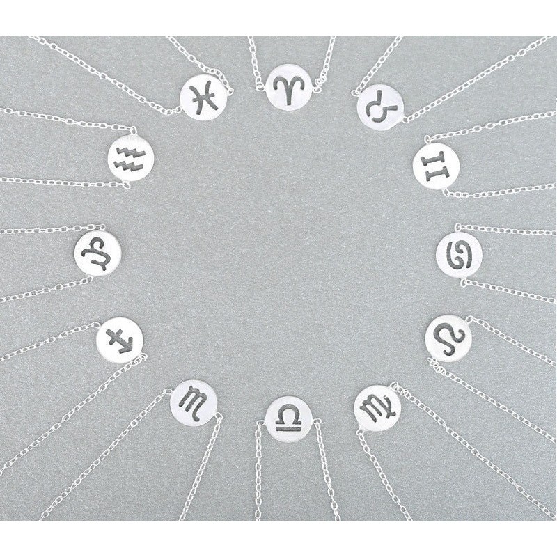 Pulseras de plata signos del zodiaco constelaciones