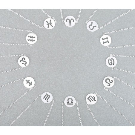 Pulseras de plata signos del zodiaco constelaciones