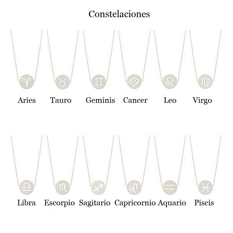Pulseras de plata signos del zodiaco constelaciones