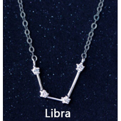 Collar con dije constelaciones zodiaco en plata