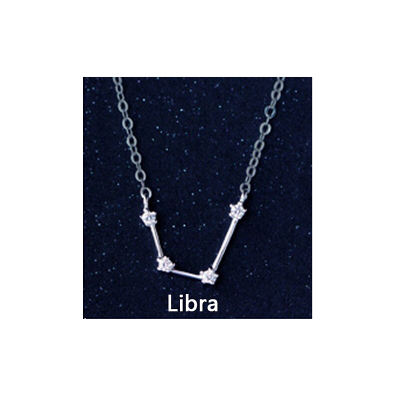 Collar con dije constelaciones zodiaco en plata