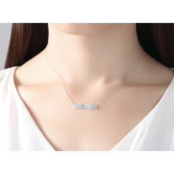 Dije en plata para grabado de nombre personalizado