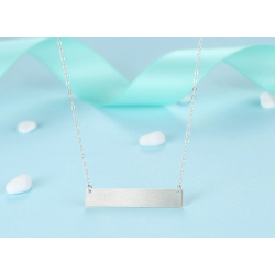 Dije en plata para grabado de nombre personalizado