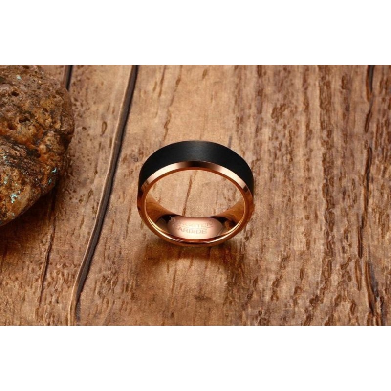 Argolla para hombre en tungsteno