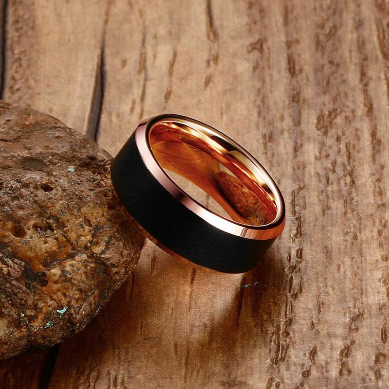 Argolla para hombre en tungsteno