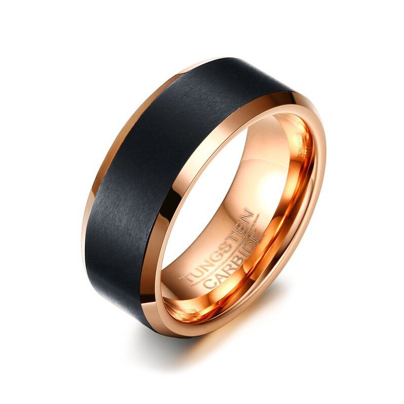 Argolla para hombre en tungsteno