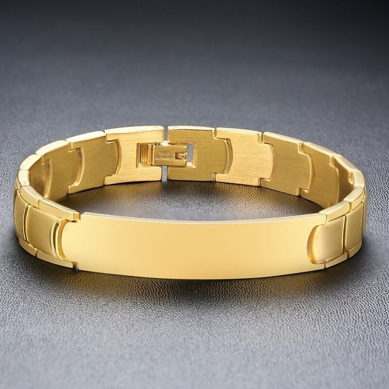 Brazalete Para Hombres Personalizado En Acero Inoxidable