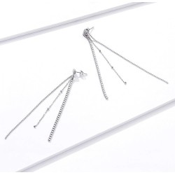 Aretes elegantes borlas