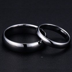 Argollas de matrimonio en tungsteno plateadas
