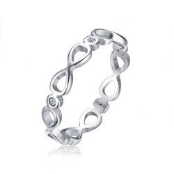 Anillo infinitos en acero inoxidable