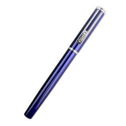 Pluma estilográfica personalizada elegante azul