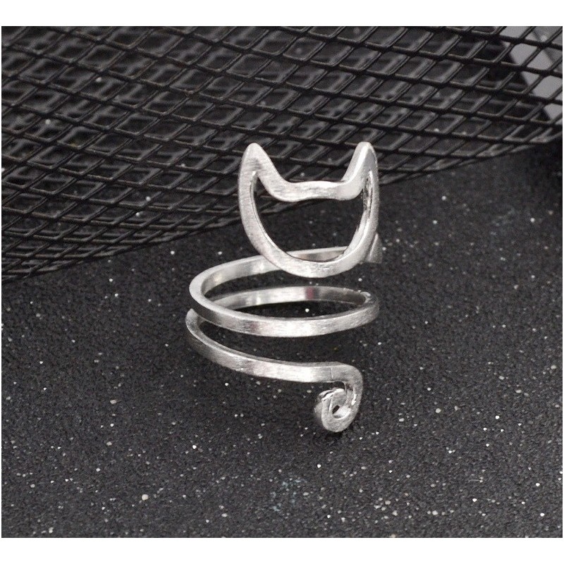 Anillos De Acero Inoxidable Ajustables Gato Animales