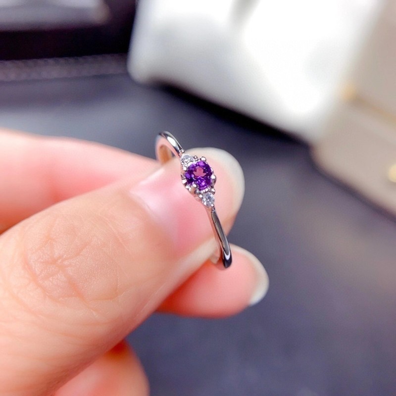 Anillo de compromiso en plata diseño clásico - Anillo para pedir mano