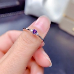 Anillo de compromiso en plata diseño clásico - Anillo para pedir mano