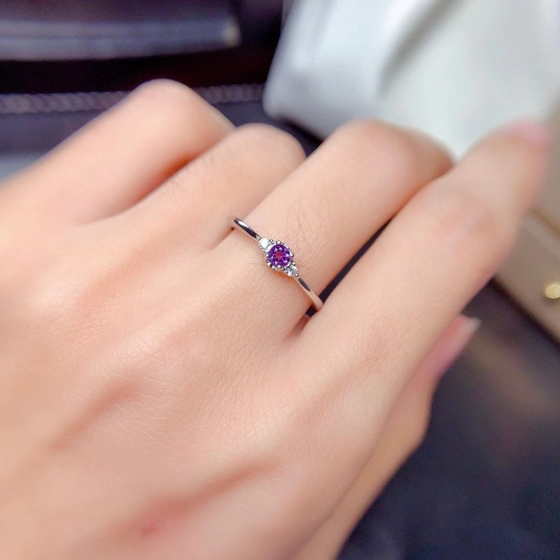 Anillo de compromiso en plata diseño clásico - Anillo para pedir mano