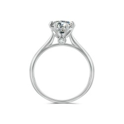 Anillo de compromiso en plata corazón de pasión - anillo matrimonio