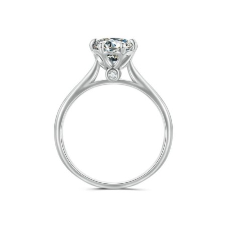 Anillo de compromiso en plata corazón de pasión - anillo matrimonio