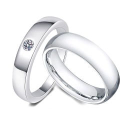Argollas de matrimonio en plata amor puro - anillos de boda - alianzas