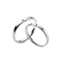 Argollas de matrimonio en plata Sol y Luna - Alianzas de plata - Boda