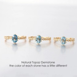 Anillo de compromiso en plata y baño de oro - Anillo en forma de tiara