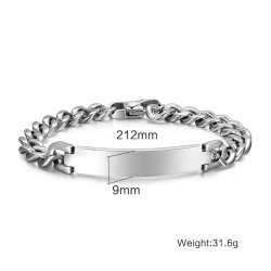 Brazalete Manillas Pulseras Ancha En Acero Inoxidable Para Hombre