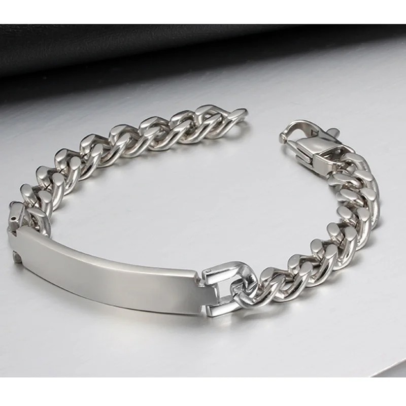 Brazalete Manillas Pulseras Ancha En Acero Inoxidable Para Hombre