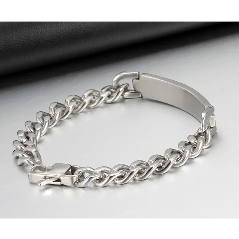 Brazalete Manillas Pulseras Ancha En Acero Inoxidable Para Hombre