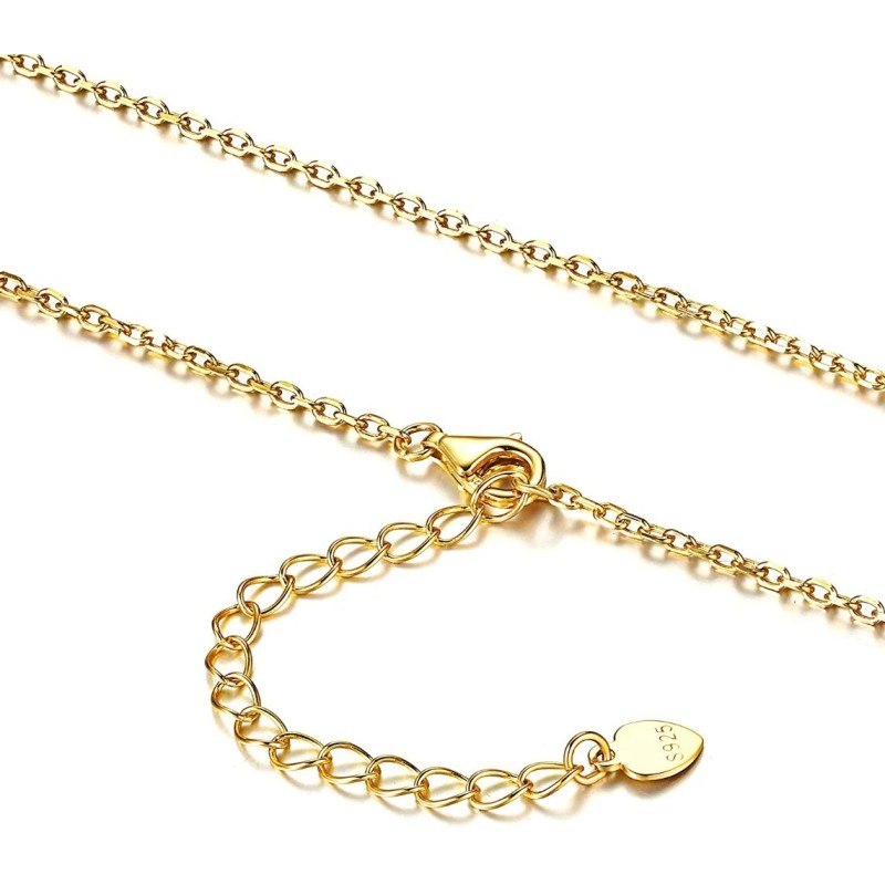 Collar relicario alas doradas personalizable en plata