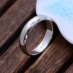Argolla en plata para hombre - argolla clásica plateada - joyas en plata