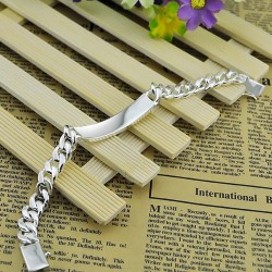 Pulsera en acero para mujer personalizable - Manilla para grabar texto