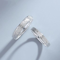 Argollas de matrimonio en plata nido - anillos de boda - alianzas