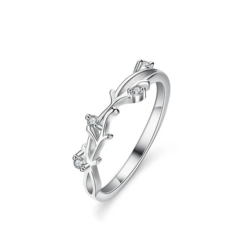 Anillo de compromiso en plata con moissanita - anillo para boda en plata