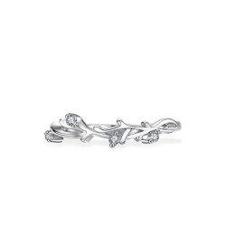 Anillo de compromiso en plata con moissanita - anillo para boda en plata