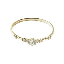 Anillo de compromiso en oro 14k