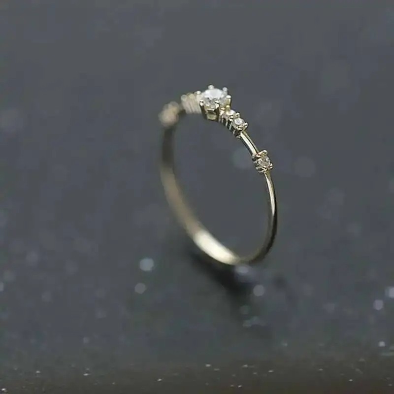 Anillo de compromiso en oro 14k